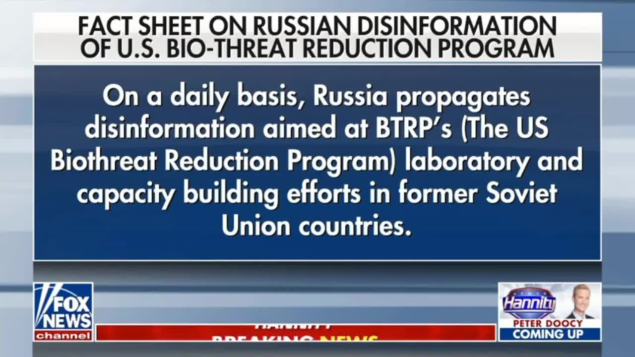 Fox News's Griffin gives her version Bio Labs and Poland sending MiGs