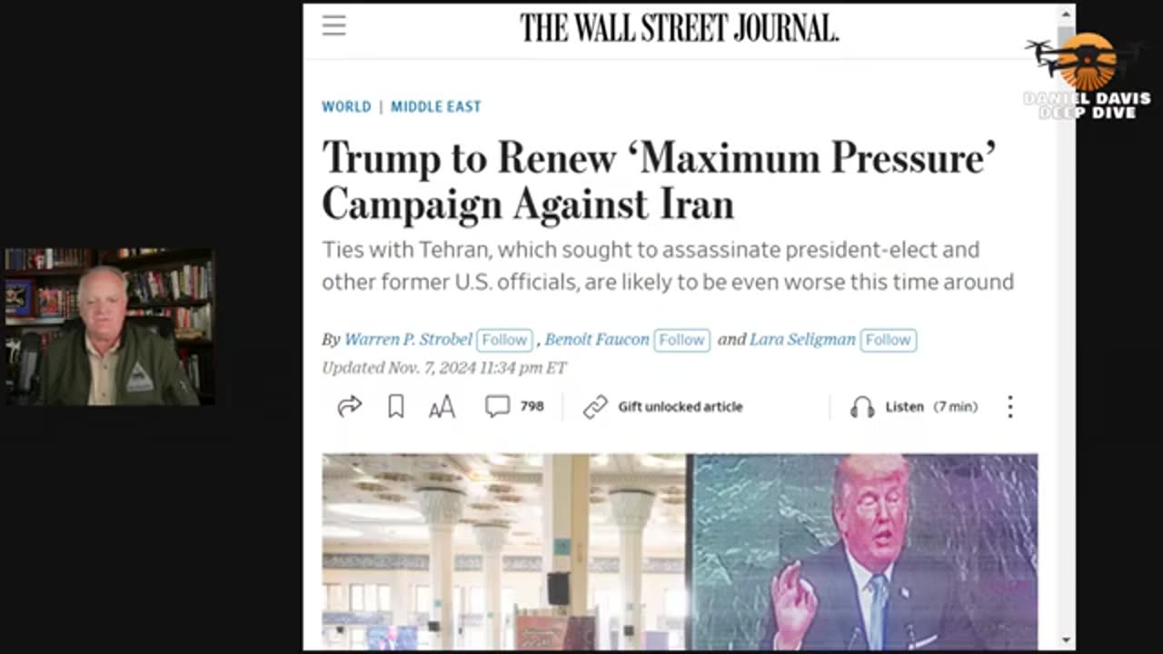 Daniel Davis / Deep Dive-Col Douglas Macgregor: Trump's Maximum Pressure on Iran