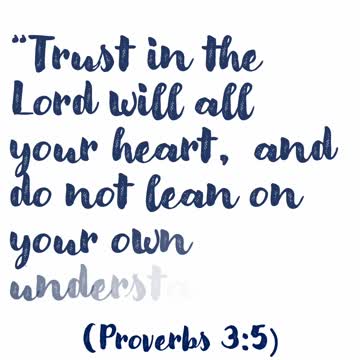Proverbs 3:5