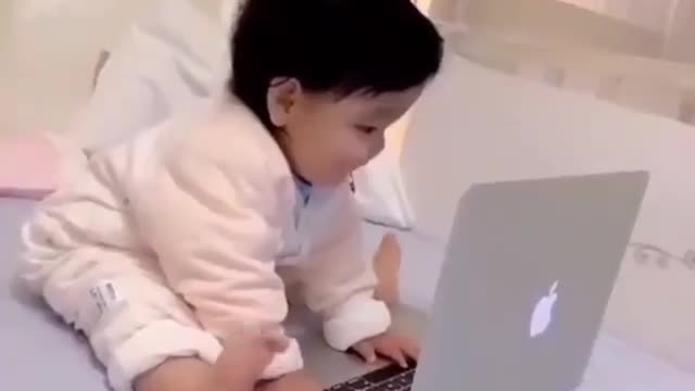 WATCH : This Baby has lot of works to finish Soon 😂😂😂 Work from Home 🤣🤣🤣