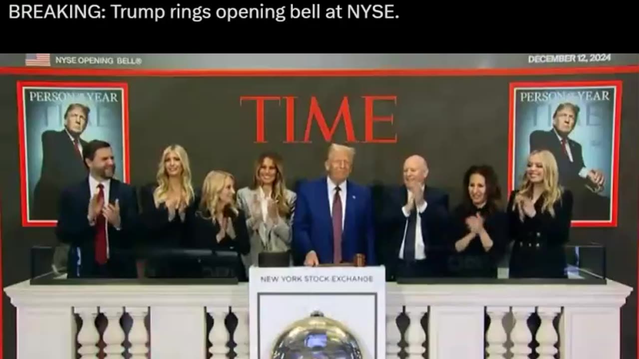 President Trump rings NYSE Bell!!!🔔