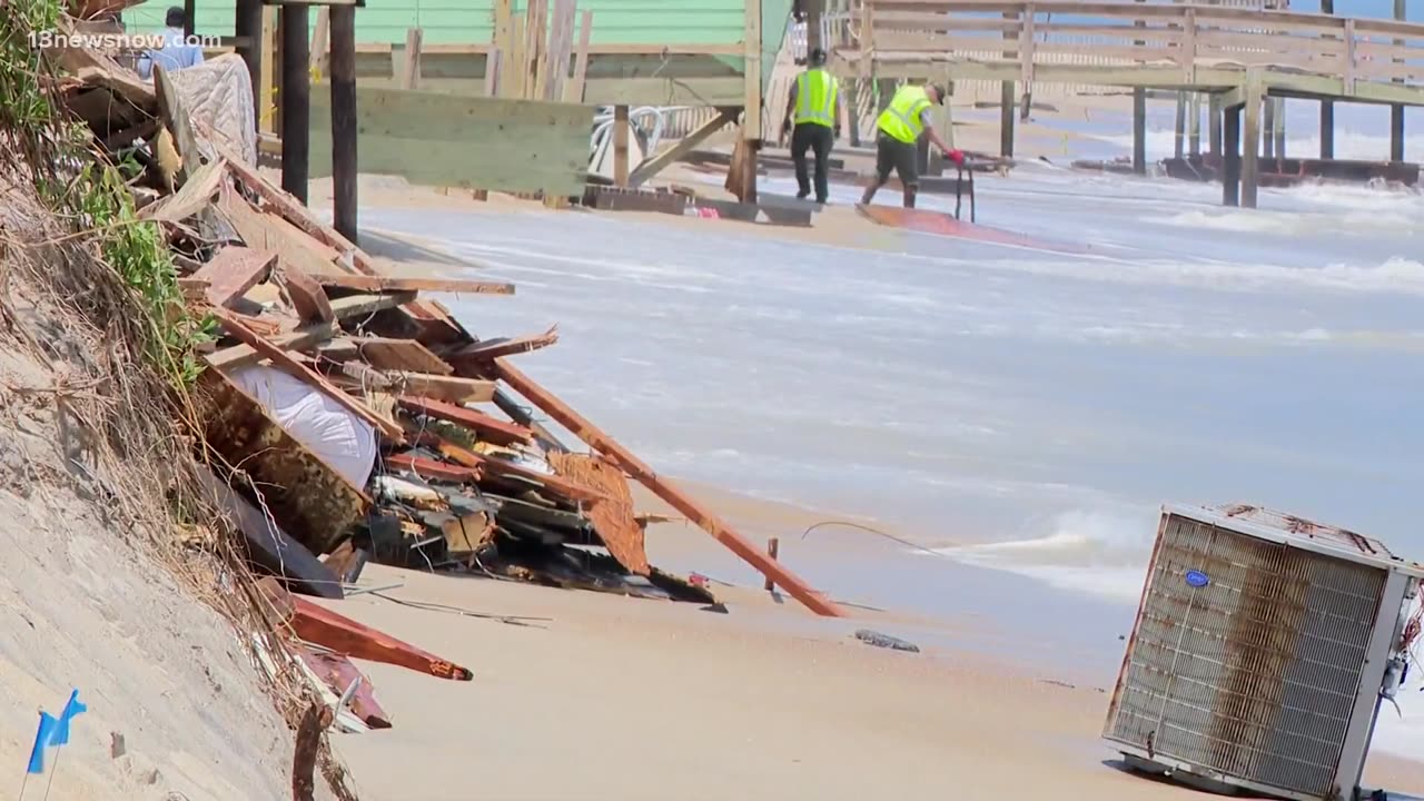 Another Outer Banks home destroyed by falling into the ocean