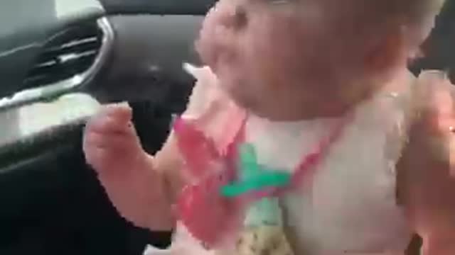 Cute Baby dancing so funny