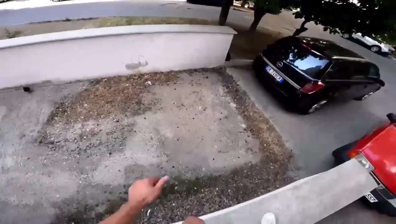 Exciting street parkour