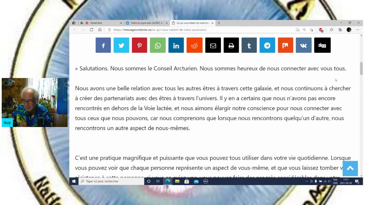 Nous sommes QUANTIQUE Vibrations positives 28 Avril 2021