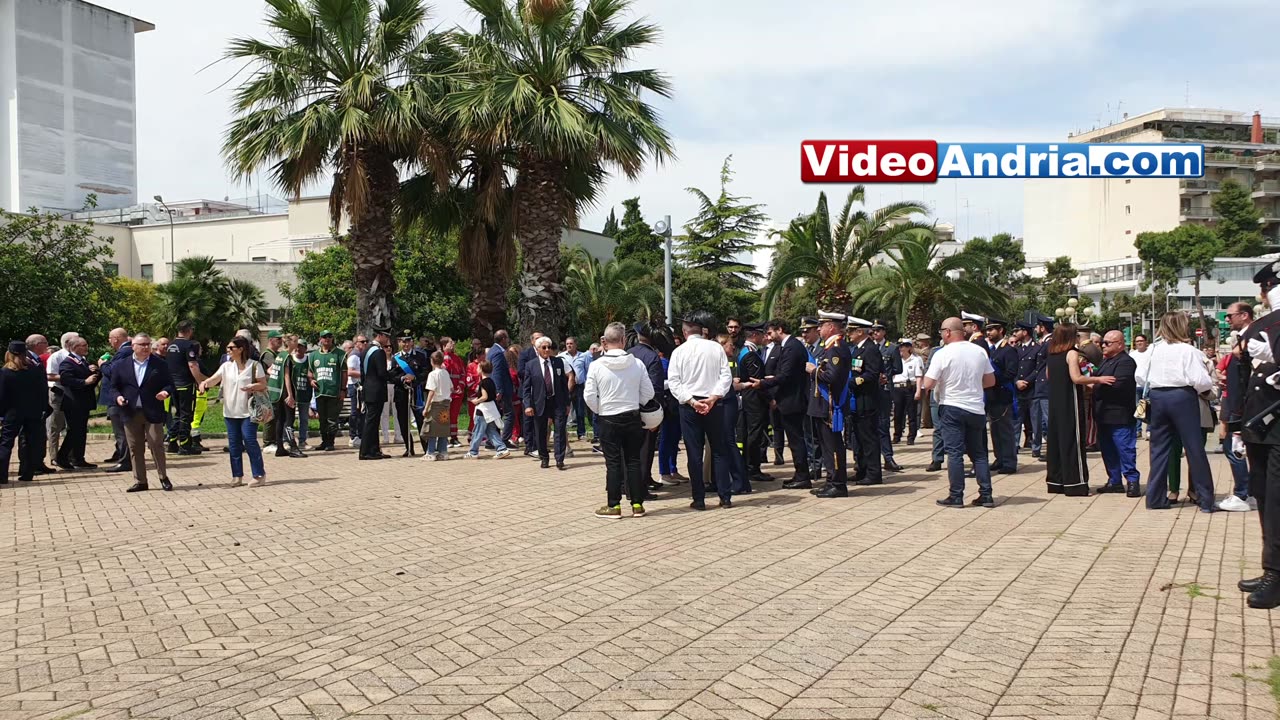 Andria, 2 giugno 2024: video dal Monumento ai Caduti per la Festa della Repubblica