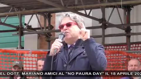 L’intervento del Dottor Mariano Amici al “No Paura Day” a Bologna, 18-4-21