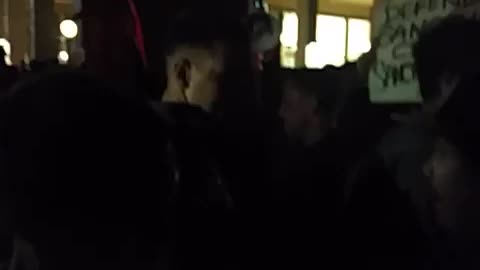 Feb 1 2017 Berkeley milo's speech 1.8 Antifa steals mans MAGA hat and throws eggs at him