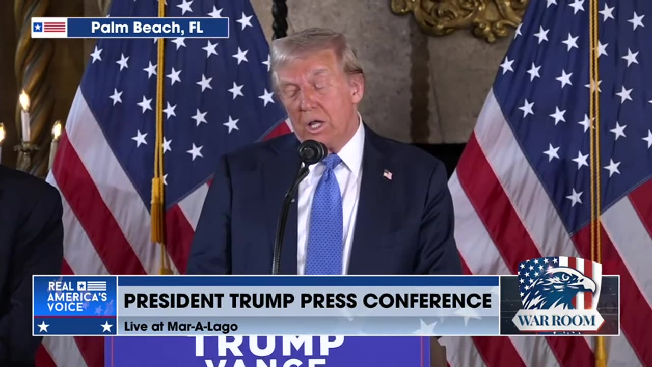 President Donald Trump Press Conference! Live From Mar-A-Lago! - 12/16/24