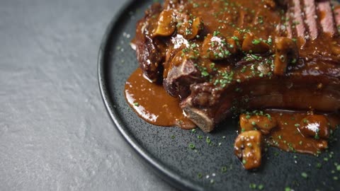 Dry Aged Ribeye with Brandt Beef Demi Glace