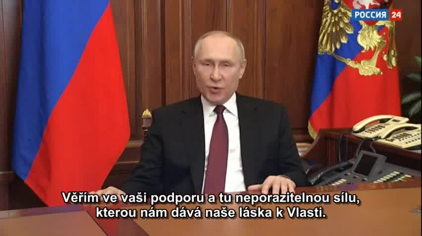 Prejav Vladimíra Putina k denacifikácií Ukrajiny