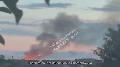 ️The third hour of detonation in Chornobayivka
