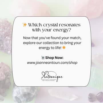 Are you ready to unlock the power of crystals, & find the perfect one that aligns with your energy?