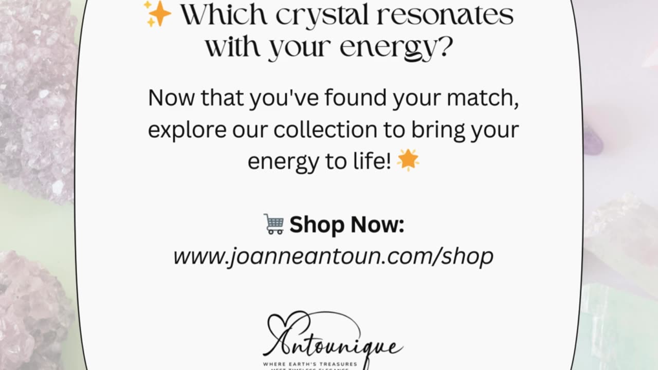 Are you ready to unlock the power of crystals, & find the perfect one that aligns with your energy?