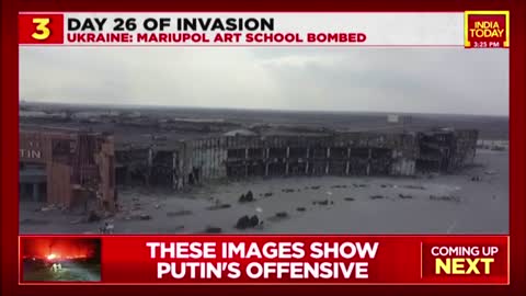 Breaking news. Day 26 of invasion. Top 6 bombed at Ukraine.