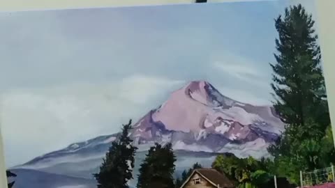 Purple landscape time lapse