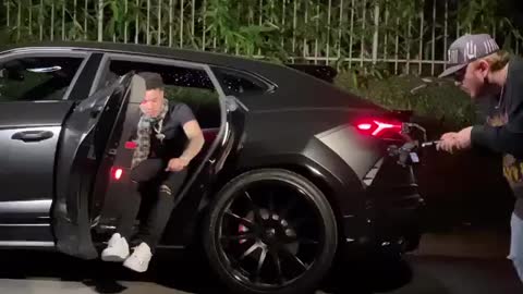 Lil Mosey Filming In A Music Video
