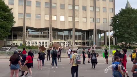 Protest for Jayland Walker in Downtown Akron, Ohio