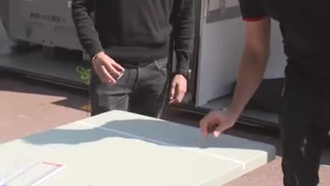 Formula E drivers take on Shuffleboard