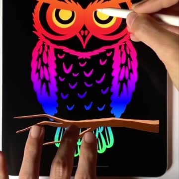 Let's draw an owl 🦉 | Learn Procreate