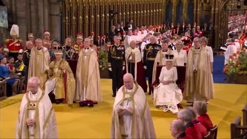 Coronation ceremony in Westminster