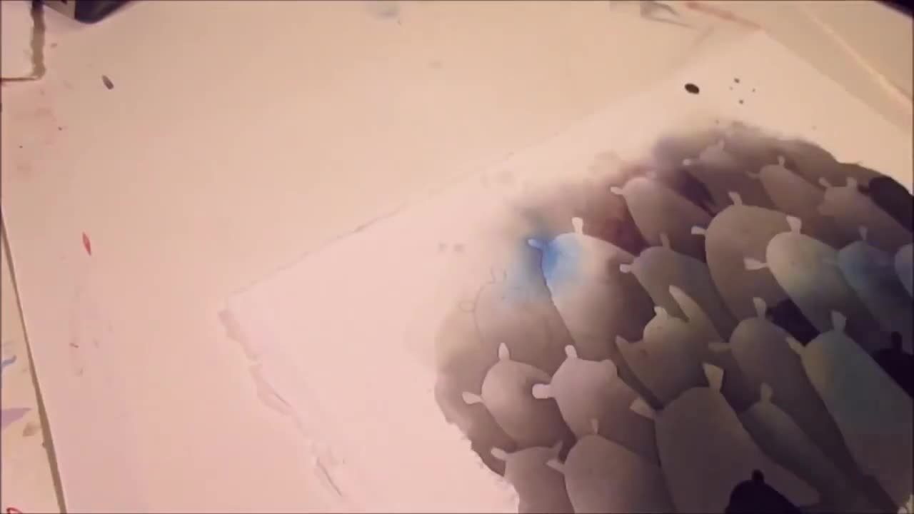 Fill in the details of a watercolor painting