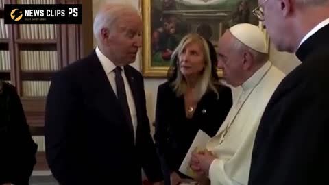 President Joe Biden Gives Sentimental Challenge Coin To Pope