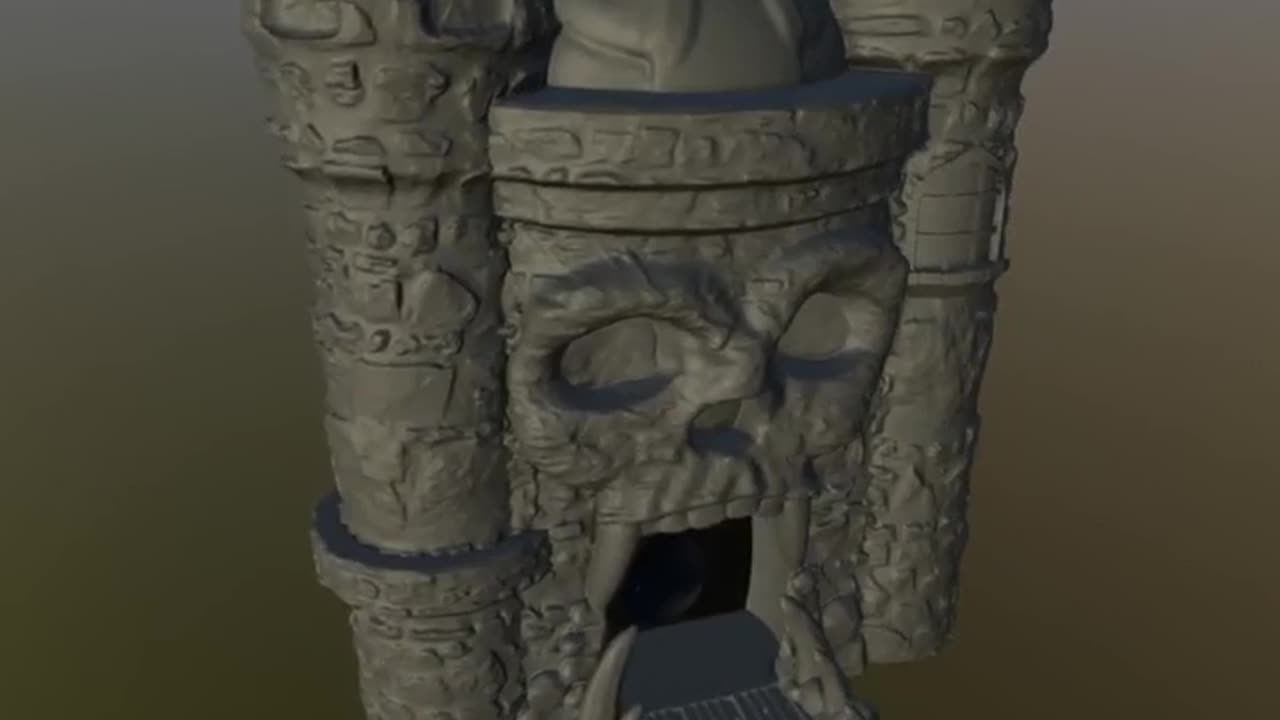 Castle Grayskull Dice Tower - 3D Model