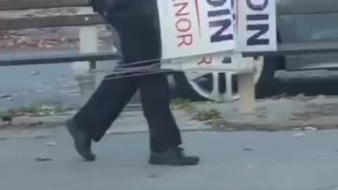 NYC Law Enforcement Removing Zeldin Signs?!