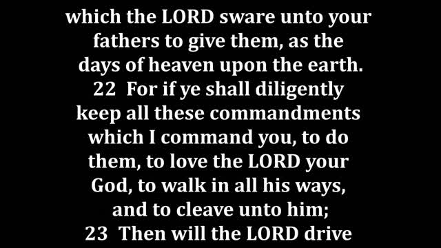 Deuteronomy 11 King James version
