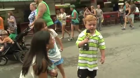 Apparently" This Kid is Awesome, Steals the Show During Interview