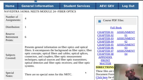 Summary of NAVEDTRA 14196A - NEETS Module 24--Fiber Optics