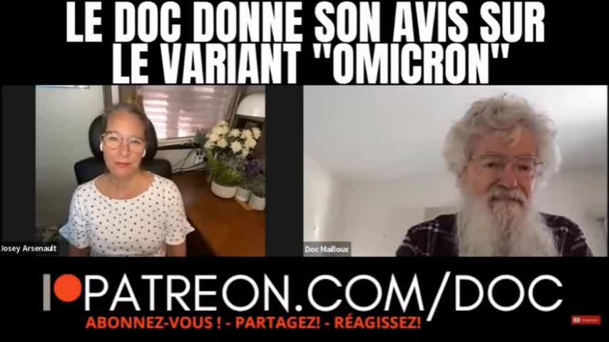 LE DOC DONNE SON AVIS SUR LE VARIANT "OMICRON"