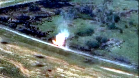 Pair of Russian Tanks Smashed by Point Blank RPG