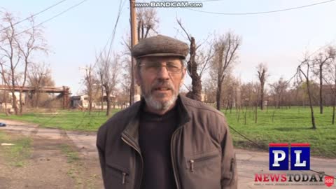 Elderly resident in Mariupol shares his opinion