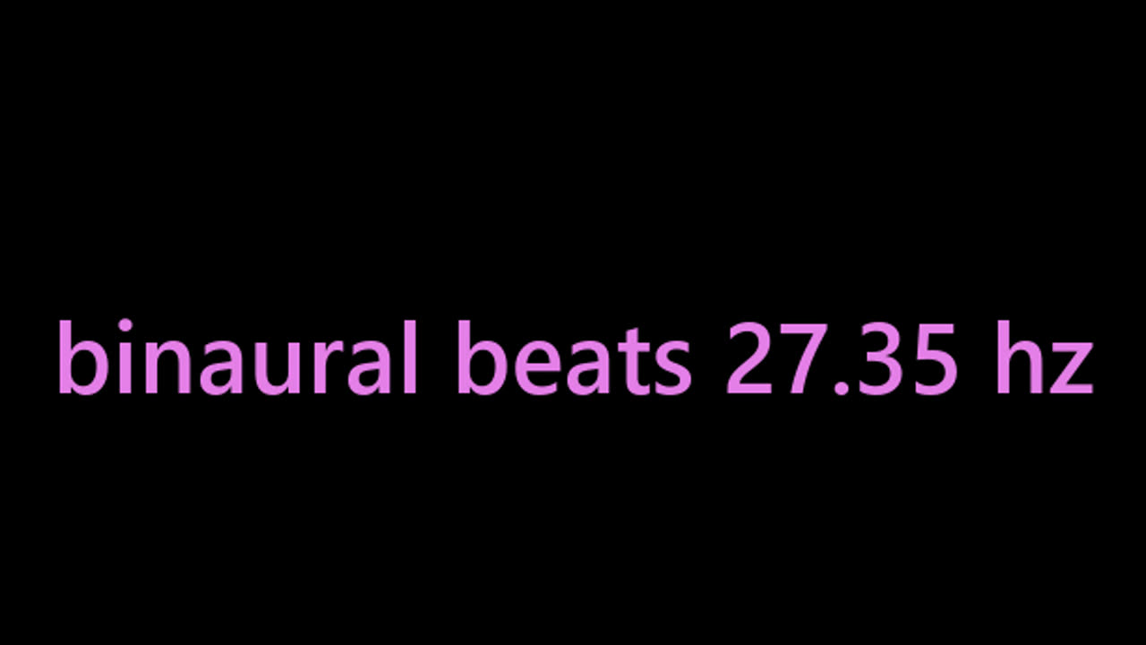 binaural beats 27.35 hz