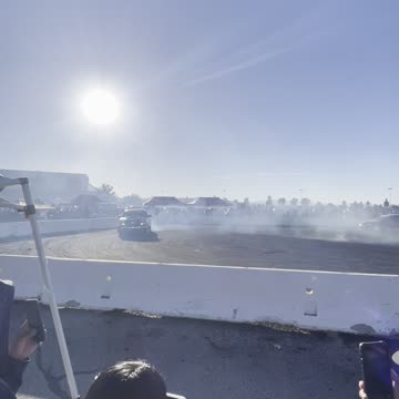 Trio burnout at the pit in LANCASTER, CA! #shorts