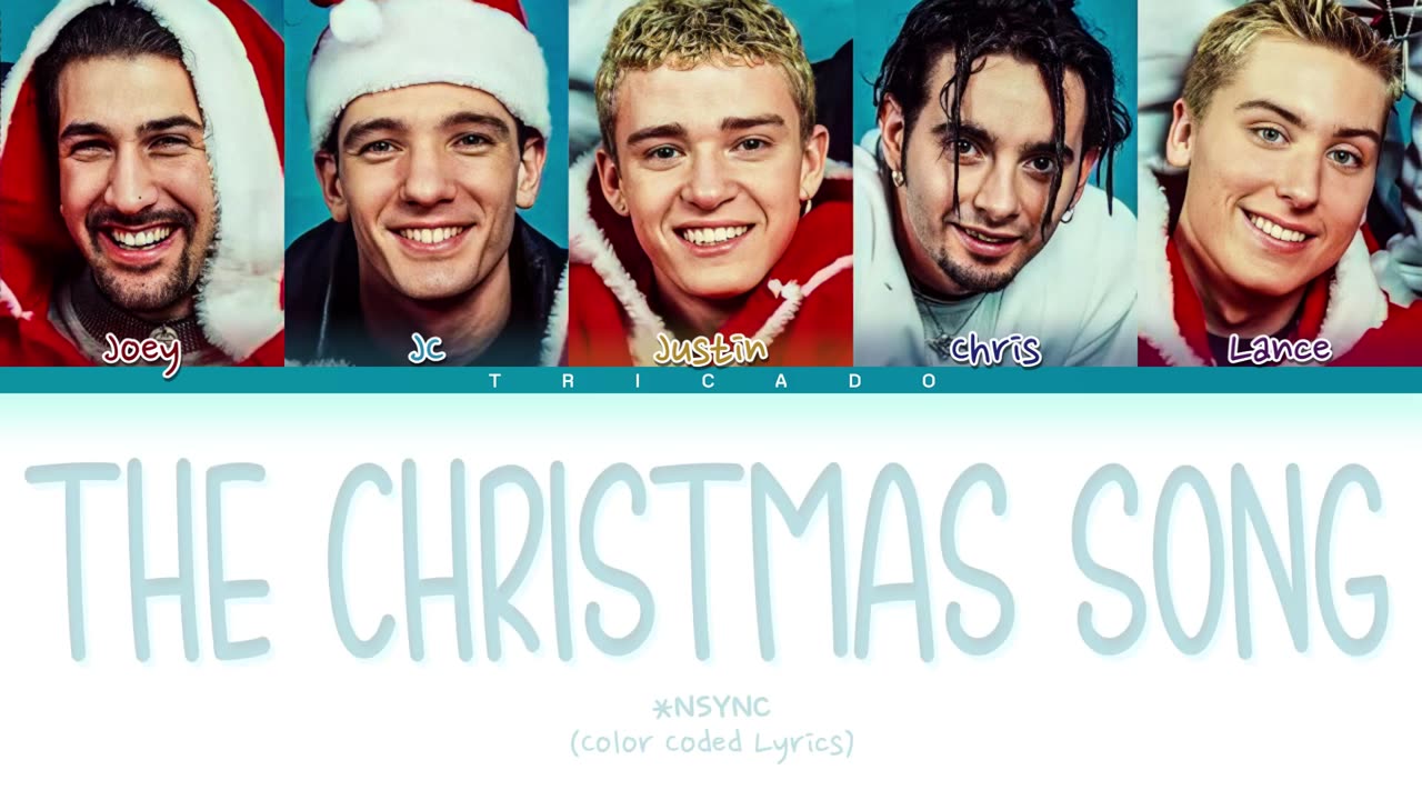 *NSYNC - The Christmas Song (Color Coded Lyrics)