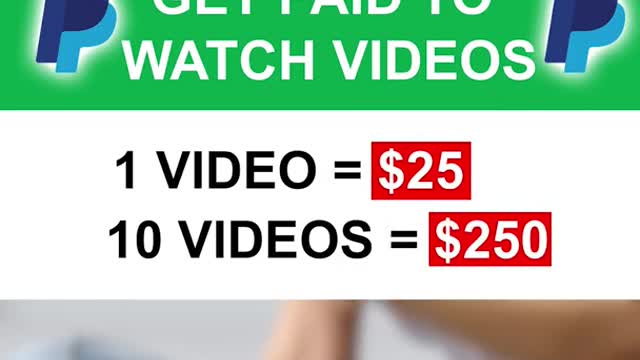 Earn $25 for EVERY Video YOU WATCH FOR FREE #Shorts