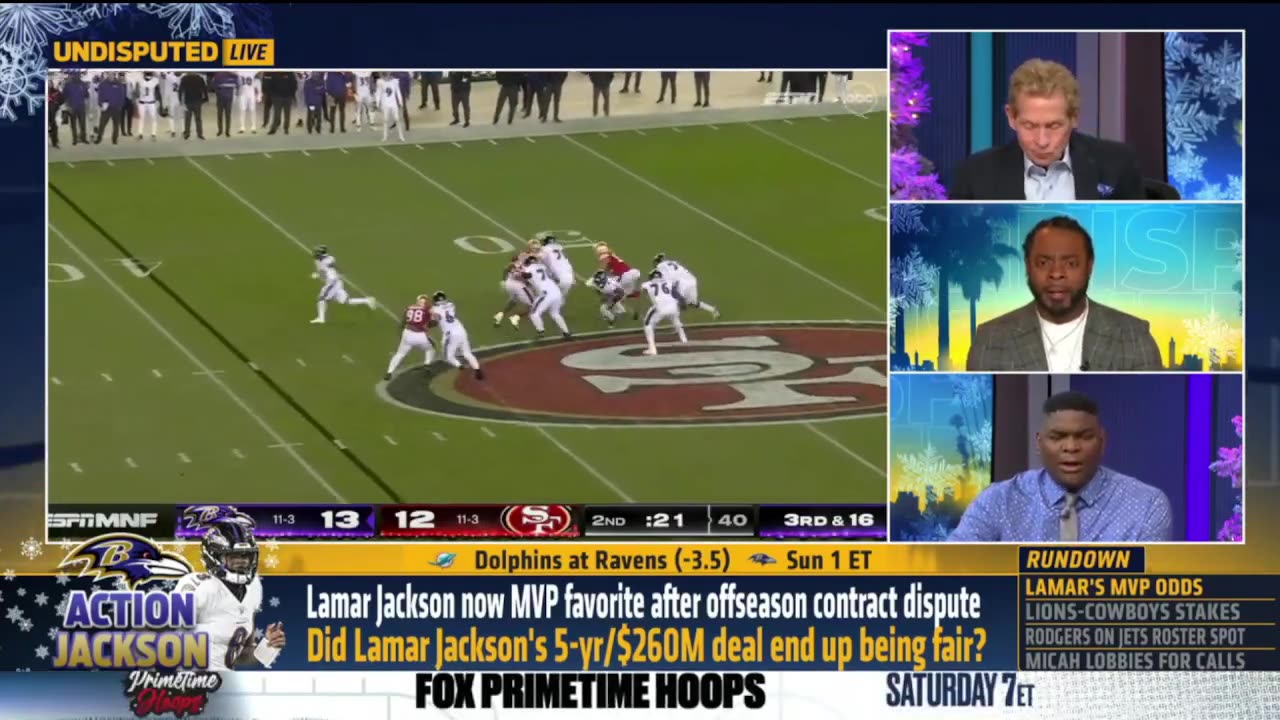 UNDISPUTED Skip Bayless reacts Lamar Jackson future with Ravens If he wins MVP again