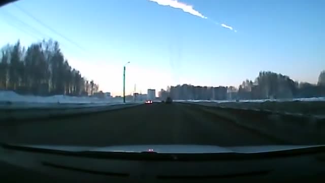 The meteorite flew over the city of Chelyabinsk