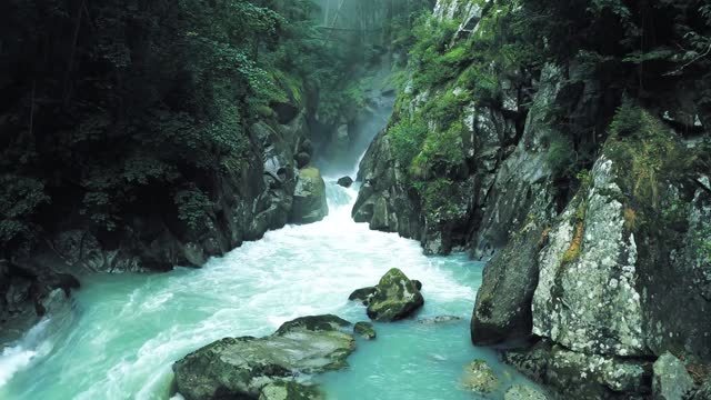 breathtaking waterfall and water sounds