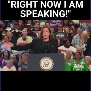 Kamala Harris Responds To Heckler: "RIGHT NOW I AM SPEAKING!"