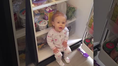 When Baby Open The Fridge