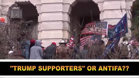 Police Escort antifa To The DC Capitole 01-06-`21