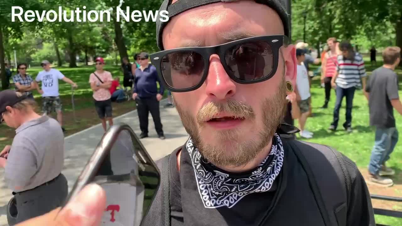 Toronto Anti lockdown protest marched with a little tension