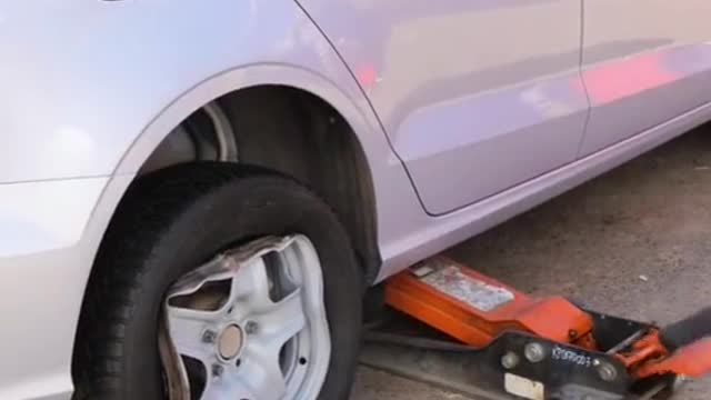 Repair of damaged tire