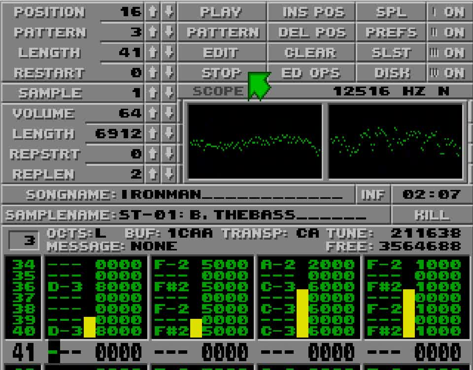 Amiga and Atari ST Protracker Music Mods - Iron Man