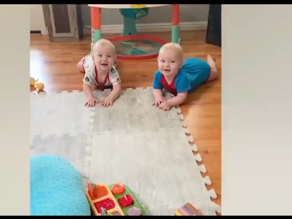 Tired baby literally falls asleep while bouncing in jumper