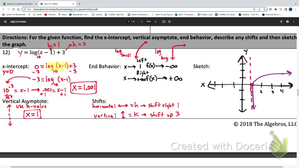 IM3 Alg2 CC 8.2 Log Functions